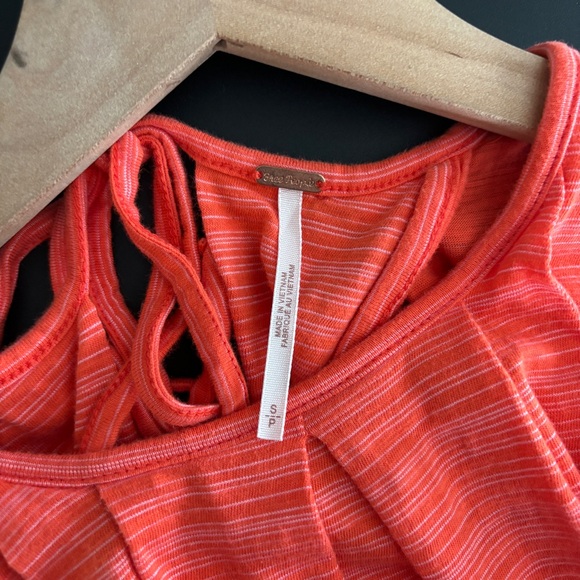Free People Turn It Up Flowy Boho Tank Orange Size Small - Picture 6 of 8